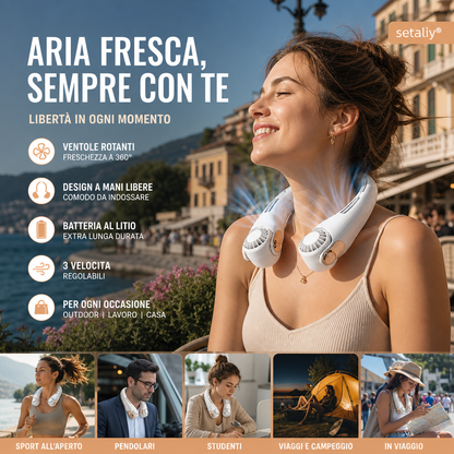 🔇🚨 Offerta a tempo limitato | Ventilatore silenzioso per il raffreddamento del collo -50
