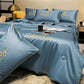 Set da letto estivo in seta ghiacciata, quattro pezzi🛏️