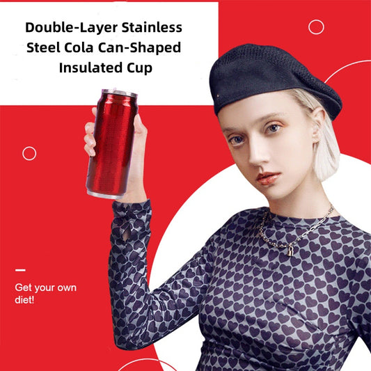 Tazza termica a doppio strato in acciaio inossidabile a forma di lattina di Coca-Col